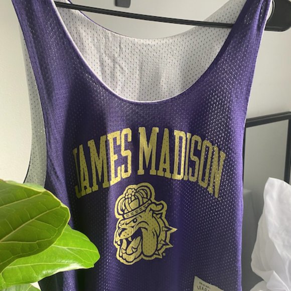 Medium Cropped James Madison University JMU Dukes Reversible Jersey - Picture 2 of 2
